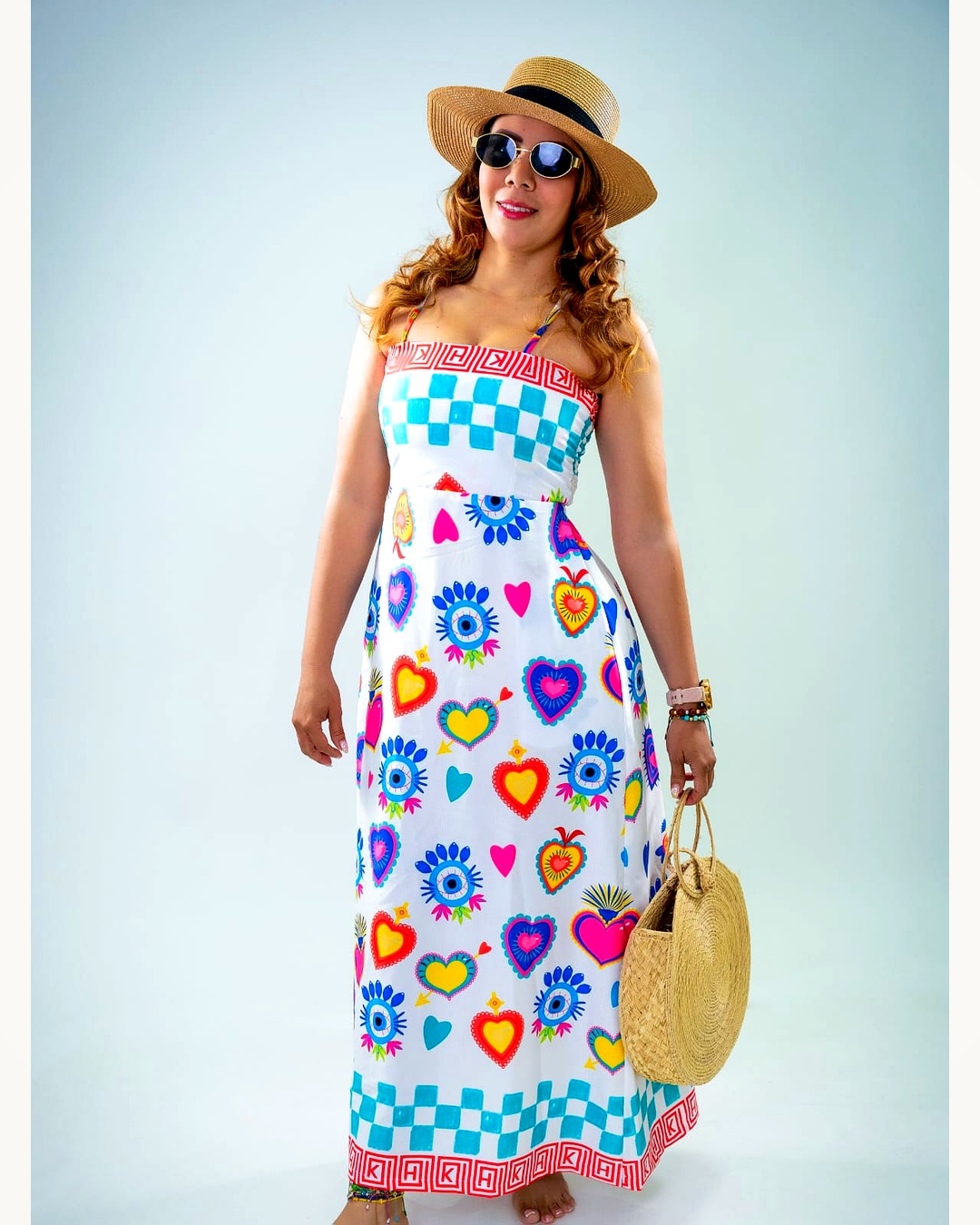 Look 02 — Vestido Maxidress Corazones Sagrados