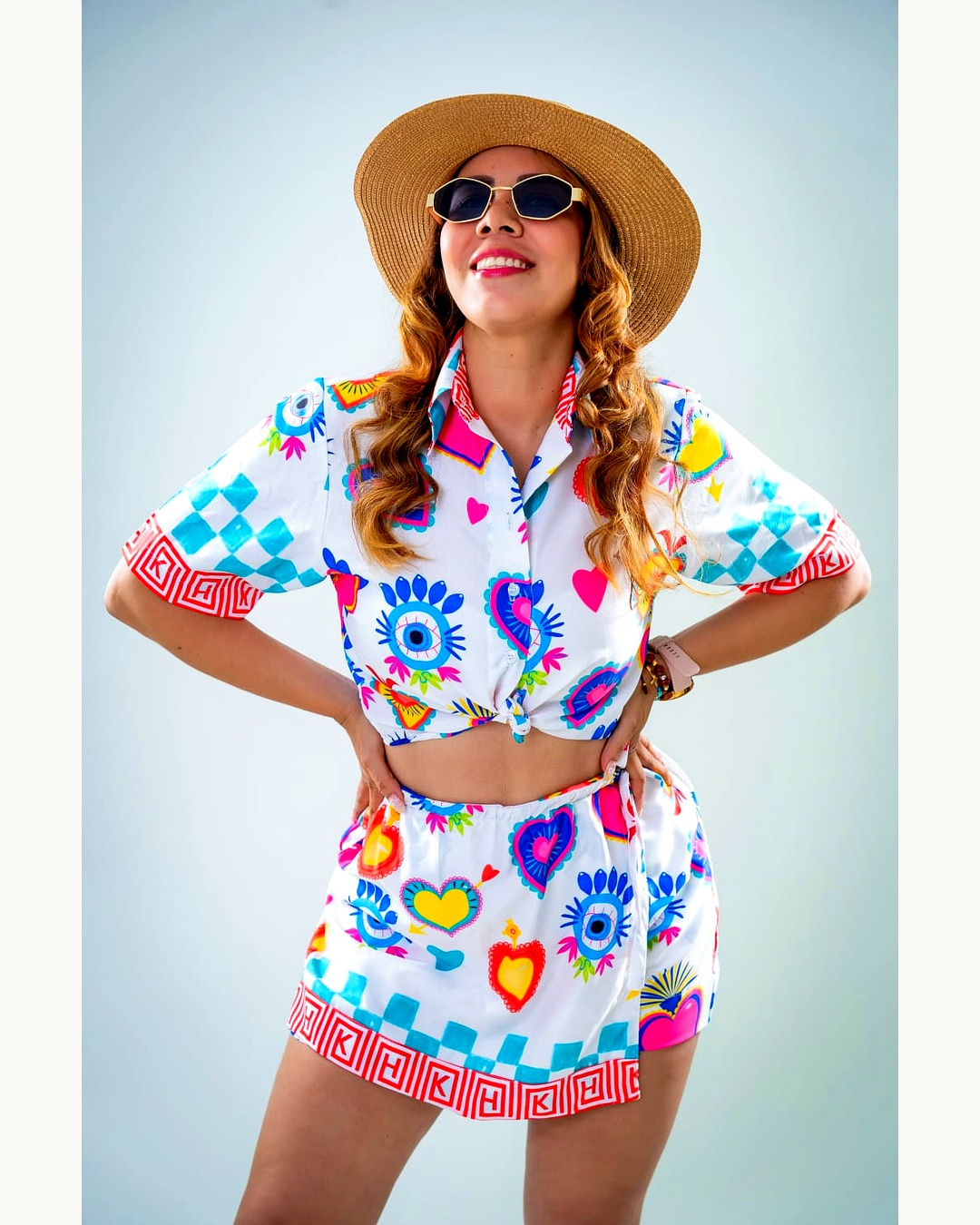 Set Kimono & Skort Corazones & Ojos - Vista 4