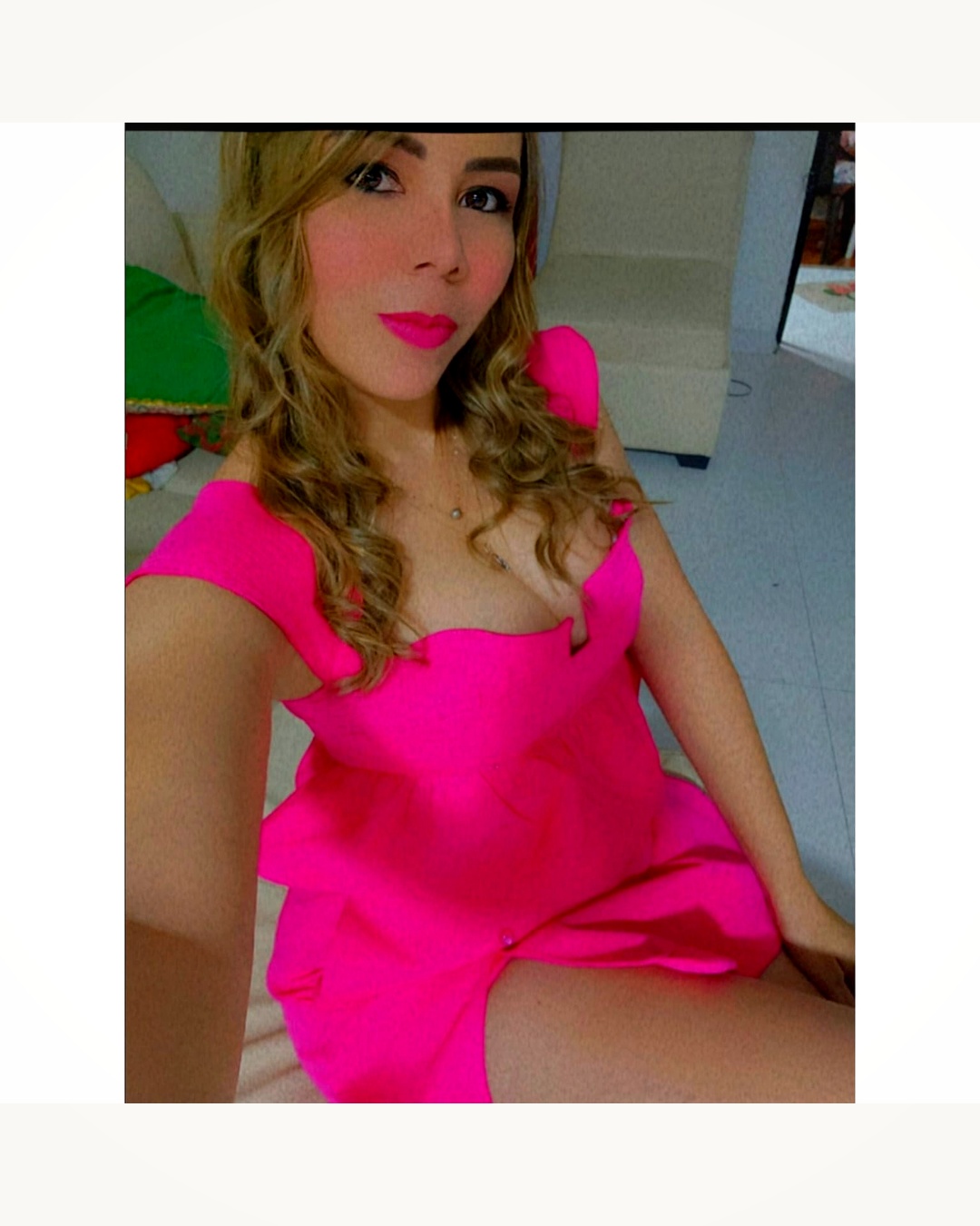 Mini Vestido Drapeado Magenta