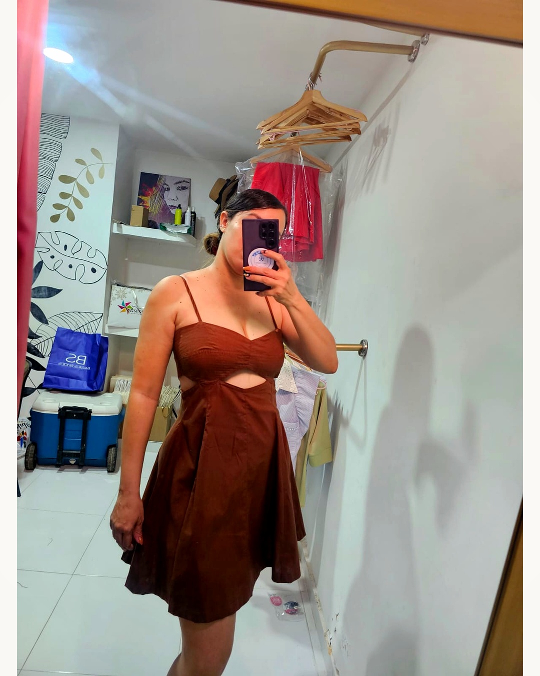 Look 09 — Vestido Cut-Out Lino Terracota