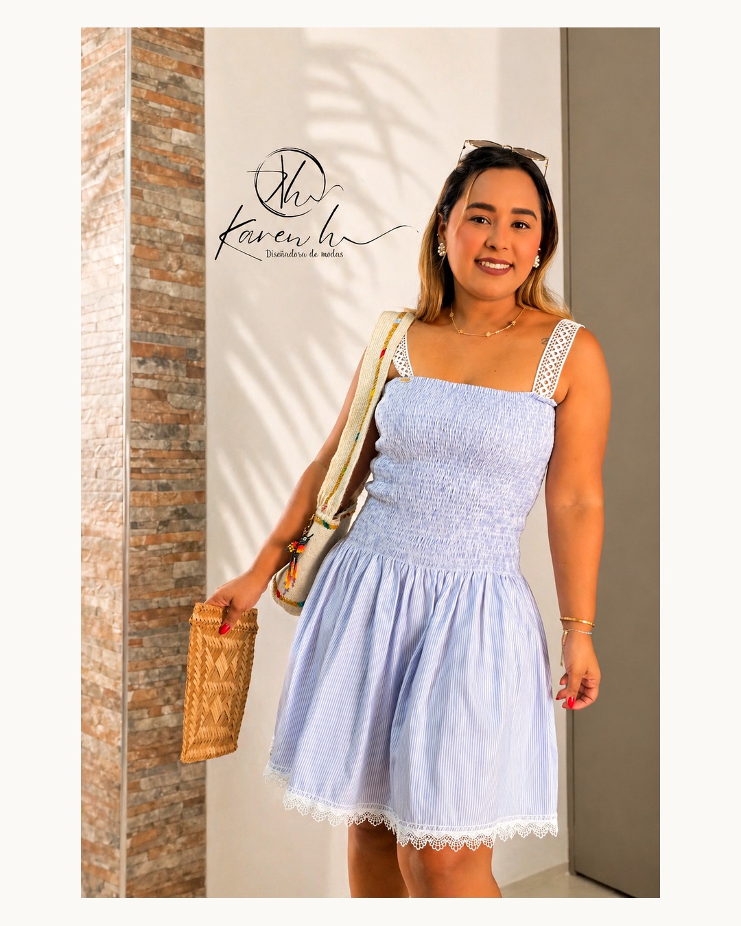 Vestido Smock Nido de Abeja